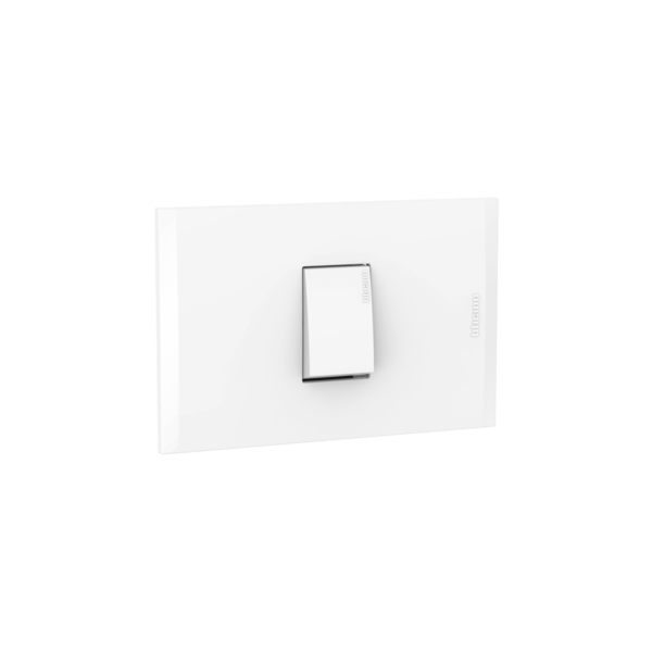 Interruptor de 3 vías simple10AX-250V blanco c/placa blanco Bticino