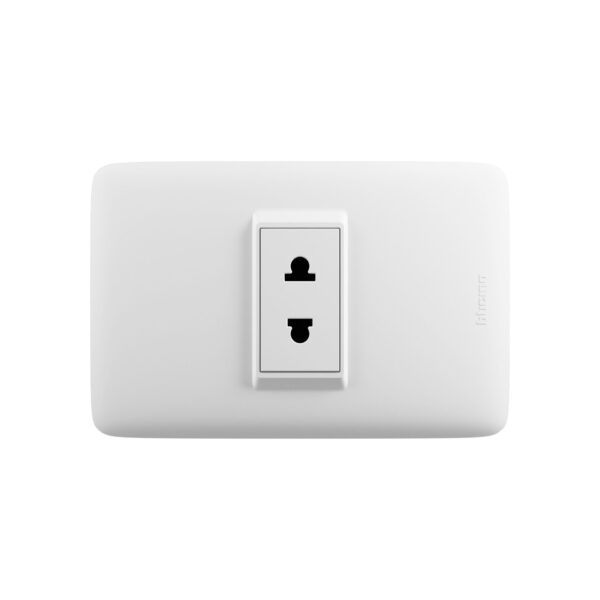 AP1112B Tomacorriente universal simple 16A 250v Domino Sencia Plus Bticino