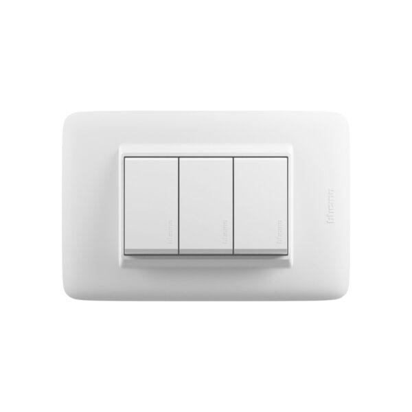 7 tipos de Interruptores, Pulsadores y Conmutadores para la casa 4 AP1301B Interruptor 3 vías triple 10A 250V Domino Sencia Plus Bticino