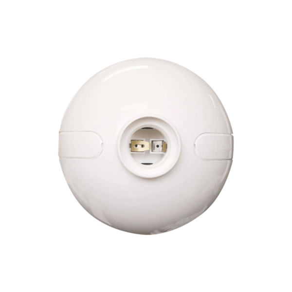 Portalámpara OVAL- rosca E-27 Blanco Bticino